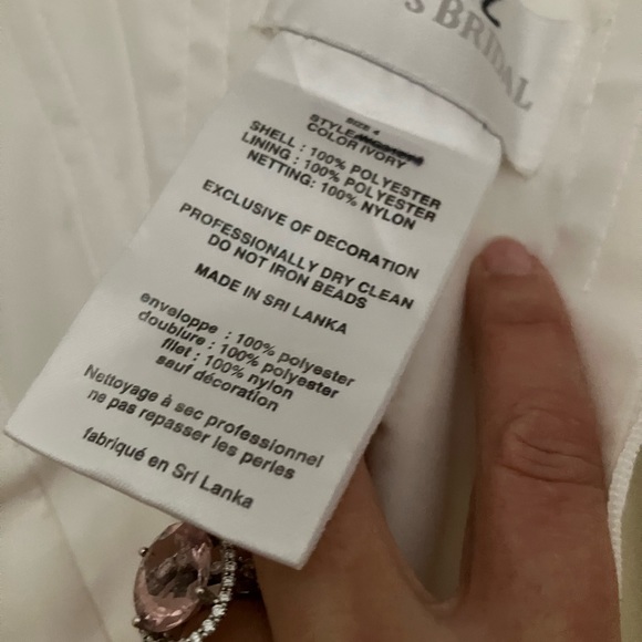 David’s Bridal NWT Sample Ivory Wedding Gown - Picture 7 of 14